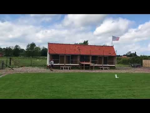 First pigeon to arrive at Champion  Jelle Roziers, in Itegem, Belgium. Saturday 10th September 2017