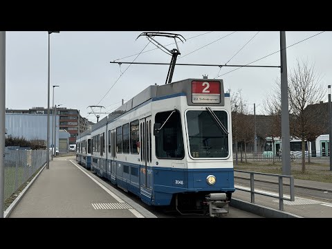 Linie 2 Zürich - Schlieren Geissweid bis Bahnhof Tiefenbrunnen