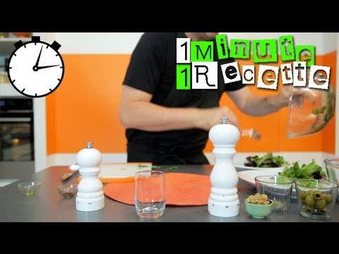 1 Minute 1 Recette : Salade chèvre chaud