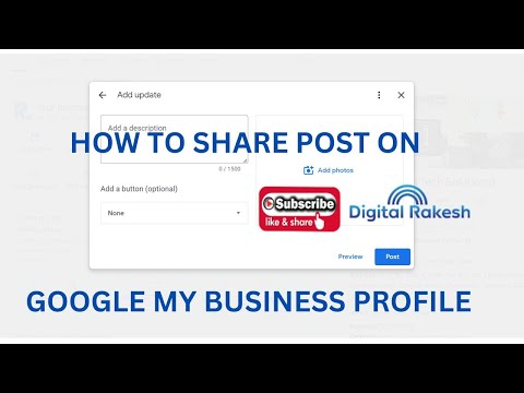 How to share post on google my business profile