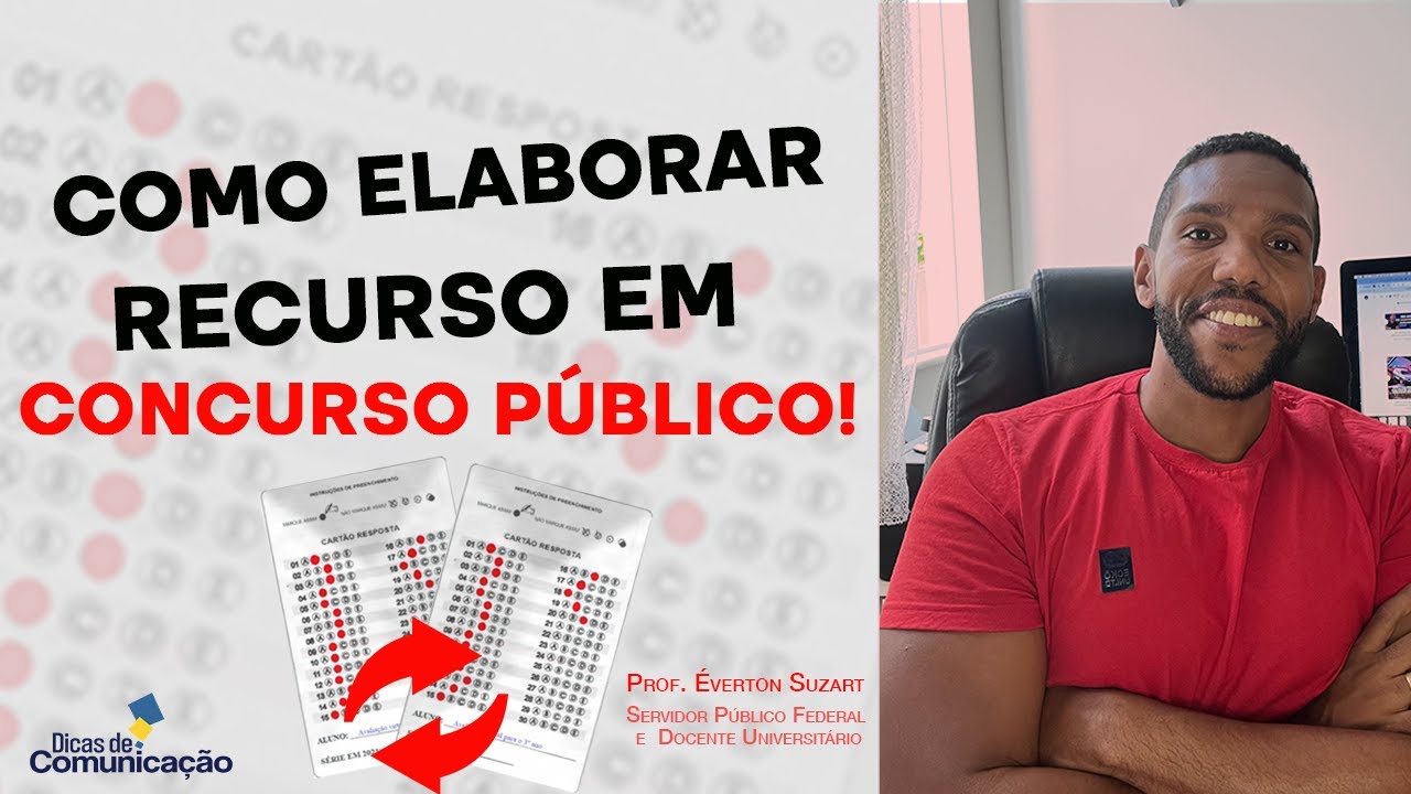 Como elaborar recurso em Concurso Público?