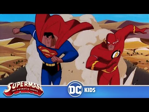 Superman: The Animated Series | Superman Races The Flash | @dckids