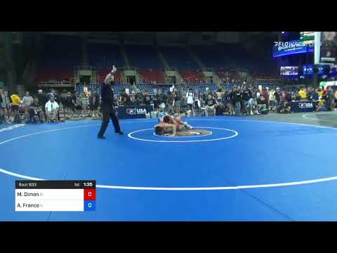 132 Lbs Round Of 32 - Matthew Dimen, Rhode Island Vs Adrian Franco, Illinois 52e0