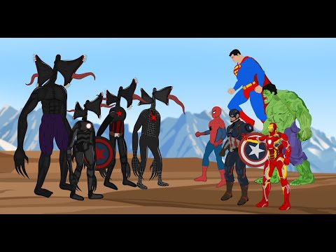 Team Hulk VS Color Black Team Siren Head [HD]