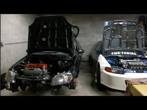 BUILT ALL MOTOR HATCH ALMOST READY TO START!!! DeatschWerks fuel system gets button up!