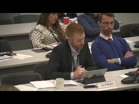 Councillor Danny Beales at Camden Council Cabinet Meeting - 16 October 2019.