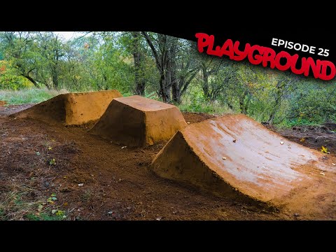 BUILDING THE DIRT BLOCK RACER AND RIDING THE BIG LINE! !PLAYGROUND EP25