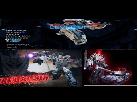 Megatron 5star rank up and upgrade Transformers Forged To Fight