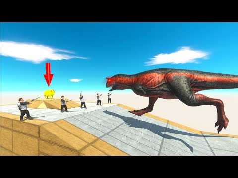 SLOW MO PROTECTING THE GOLDEN PIG KING 🐖 | Animal Revolt Battle Simulator