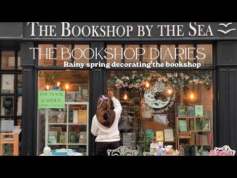 Rainy spring weather and decorating the bookshop by the sea! | cosy book reccomendations vlog