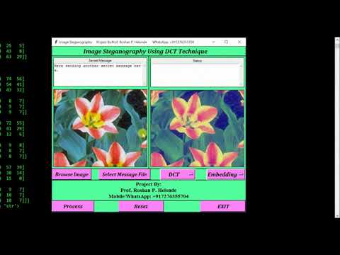 Python Code For Image Steganography Using Dct Technique Full Source Code Ieee Based Project