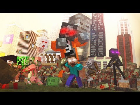 Monster School : ZOMBIE APOCALYPSE WITHER SKELETON Challenge - Minecraft Animation