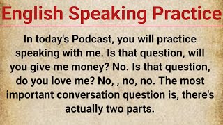 English Speaking Practice |I Learn English With Me I| Listen and Practice | Learn English