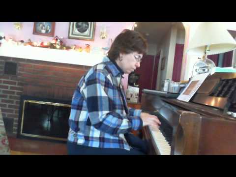 Margie practicing Jeff Lorber's "Hudson", with puppies on vocals! :-)