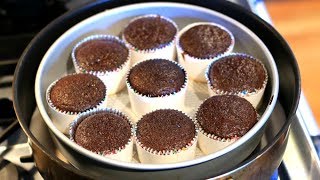 easy chocolate cupcakes with brown sugar