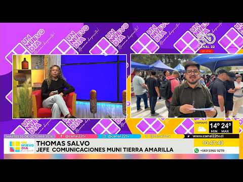 Thomas Salvo desde la feria Laboral en Tierra Amarilla
