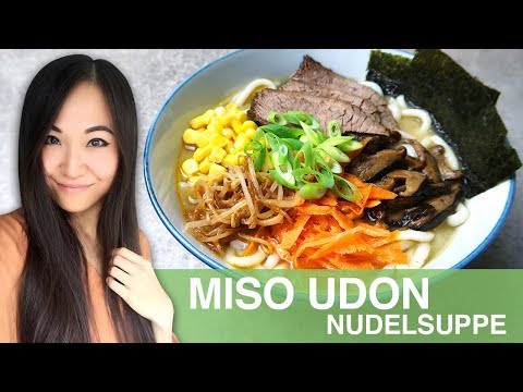 RECIPE: Miso Ramen with Udon Noodles | Japanese Noodle Soup