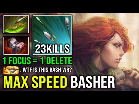 WTF 100% ENDLESS BASHER Max Speed Raining Bash Arrow 1 Focus = 1 Delete Windranger Dota 2