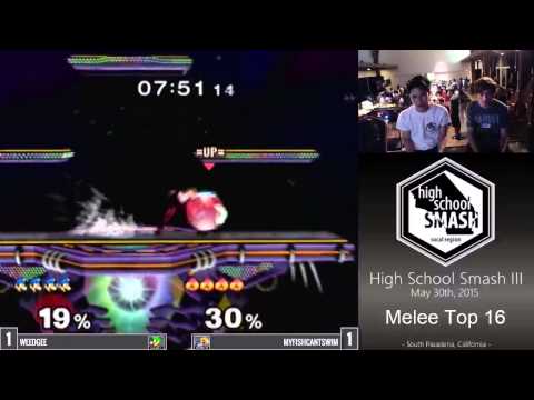 HSS 5/30 - Weedgee Vs. myfishcantswim - SSBM Top 16 Bracket