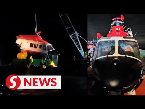 MMEA helicopter recovered from Pulau Angsa waters