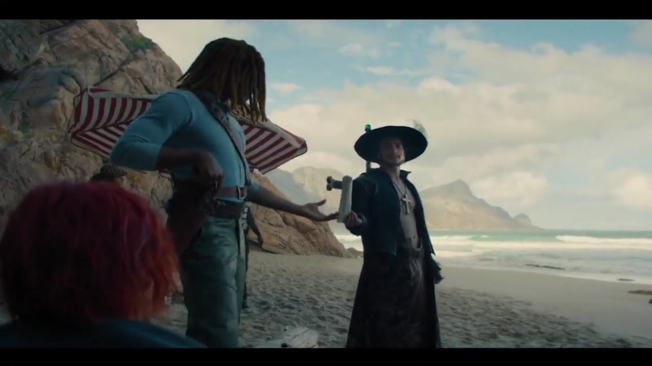 Mihawk meets Shanks to show Luffy's wanted poster One Piece live action Netflix