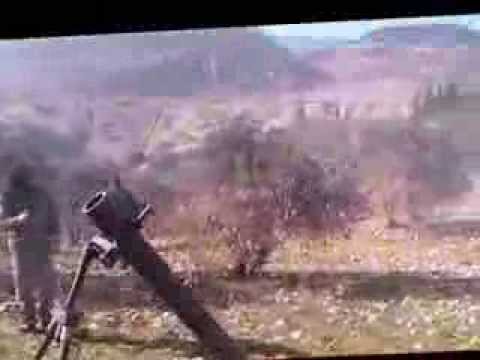 استهداف مقرات النظام في قرية اشتبرق في ريف إدلب بقذائف الهاون من قبل لواء أحفاد الفاروق