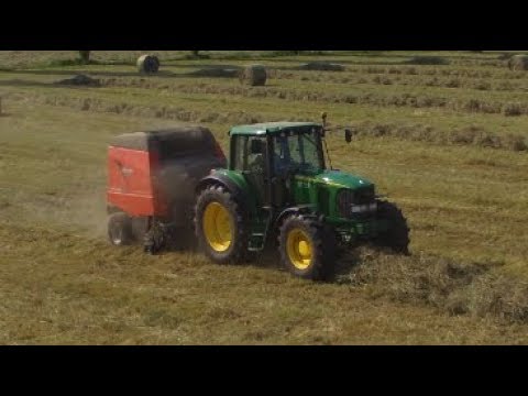 Foin 2018 / Pure sound - John Deere 6820 & presse Kuhn