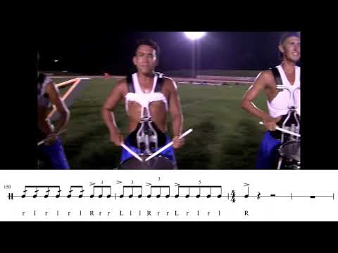 【Learn the Music】Bluecoats 2014 - Tilt 【Snare Drums】