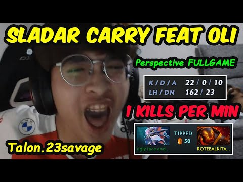 Talon 23savage Slardar Carry 13K MMR Smurf FULLGAME Perspective Dota 2 7.32D