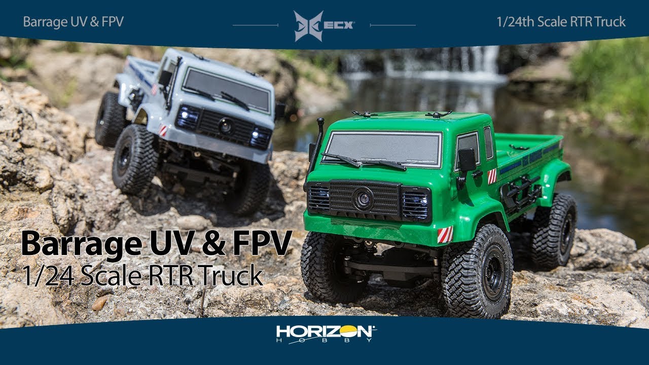 ECX Barrage UV 1:24 FPV 4WD RTR šedý