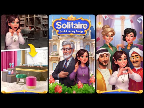 Solitaire Card & Luxury Design Gameplay Android Mobile - YouTube