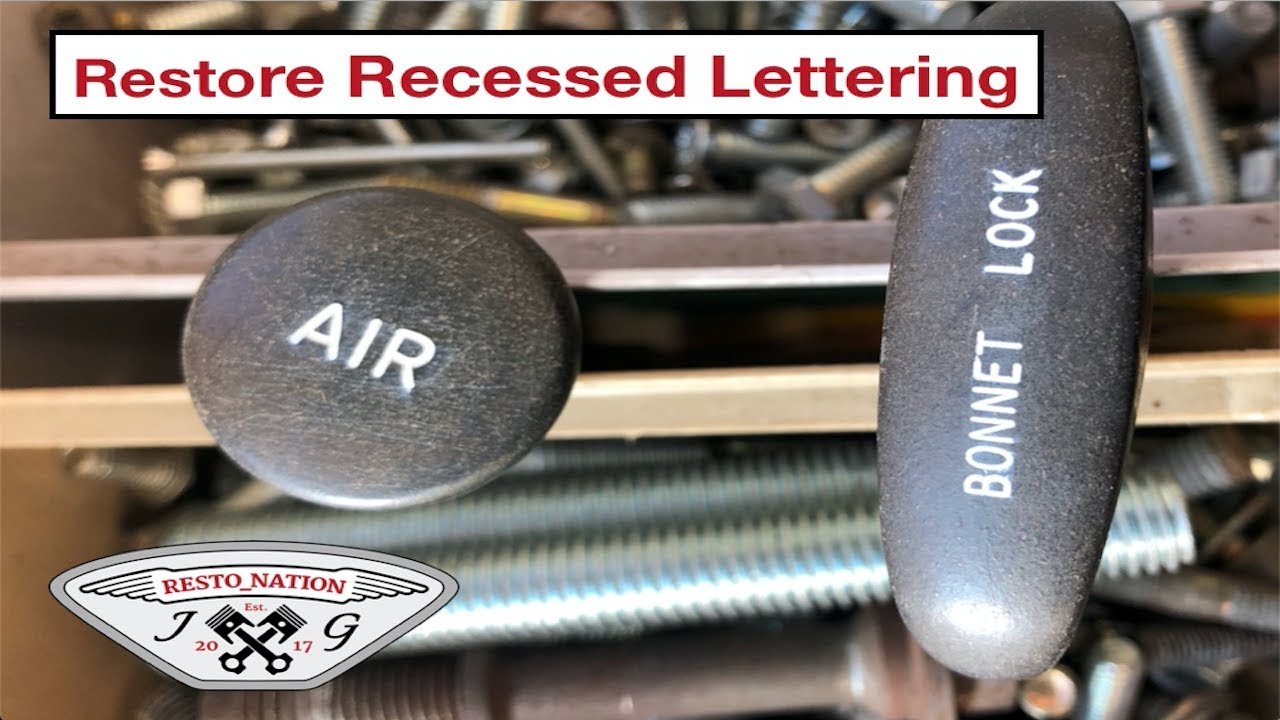 How To Restore Recessed Lettering