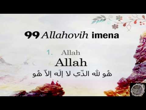 Esma ul Husna 99 Names of Allah   99 Allahovih imena
