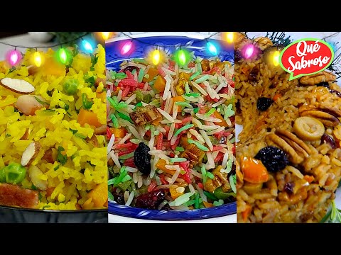 3 ARROCES NAVIDEÑOS ¡Fáciles y Sabrosos! para la CENA DE NOCHE BUENA Y AÑO NUEVO 🌟🎄