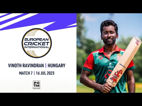POTM : V.Ravindran - POR vs HUN | Highlights | ECI Hungary | 16 July 2023 | ECI23.091
