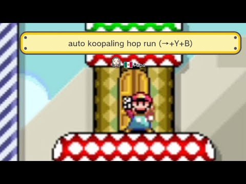 Super Mario Maker: auto koopaling hop run (→+Y+B) By: Papa