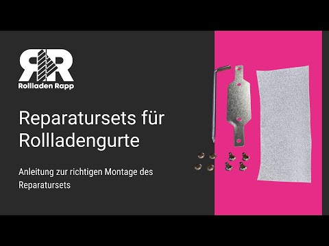 Assembly instructions - Roller shutter strap repair with the repair kit from rolllra.de (mini/MAXI)