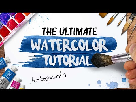 The ultimate WATERCOLOUR TUTORIAL | For beginners | Drawlikeasir