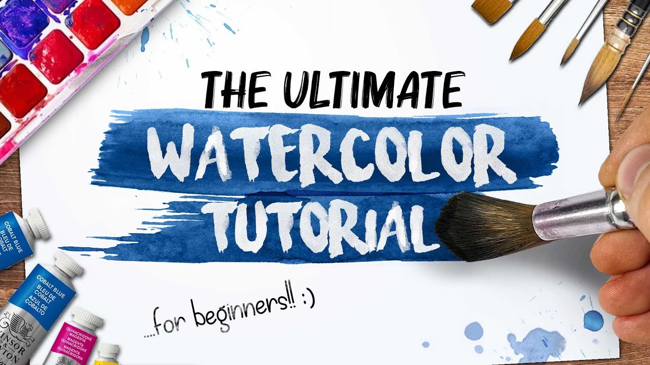The ultimate WATERCOLOUR TUTORIAL | For beginners | Drawlikeasir