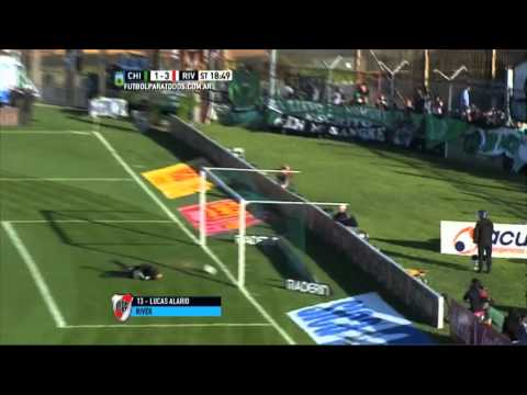 Gol de Alario. Chicago 1 River 3. Fecha 23. Torneo Primera División 2015.FPT