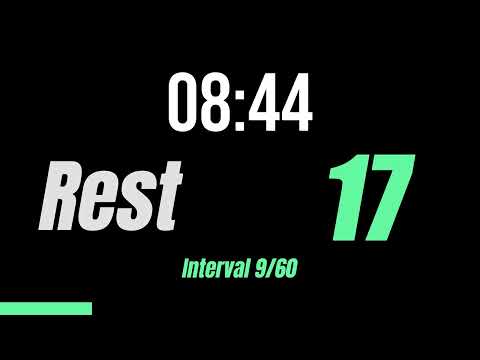 40/20 HIIT Workout Timer: 1 Hour | 60 intervals (No Music)