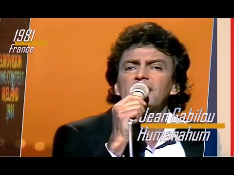 eurovision 1981 France 🇫🇷 Jean Gabilou - Humanahum ᴴᴰ