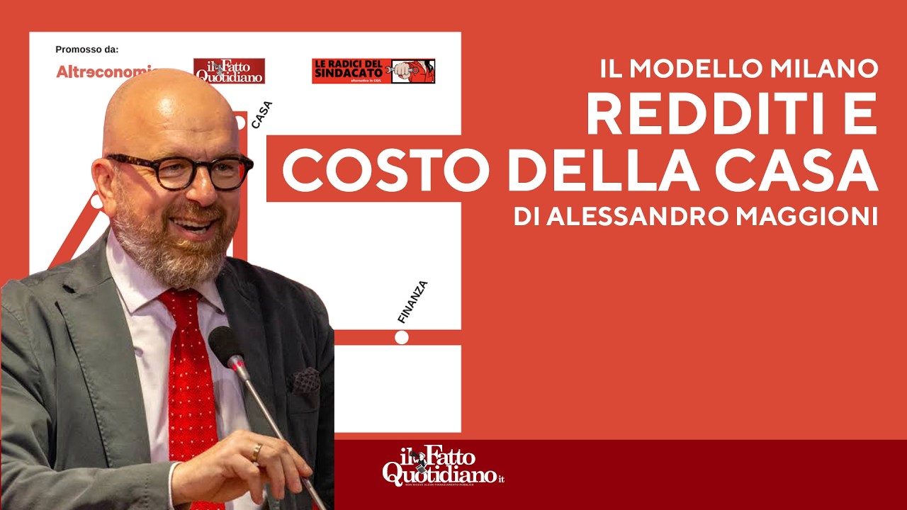 Alessandro Maggioni: "Redditi e costo della casa. Come redistribuire il valore urbano"