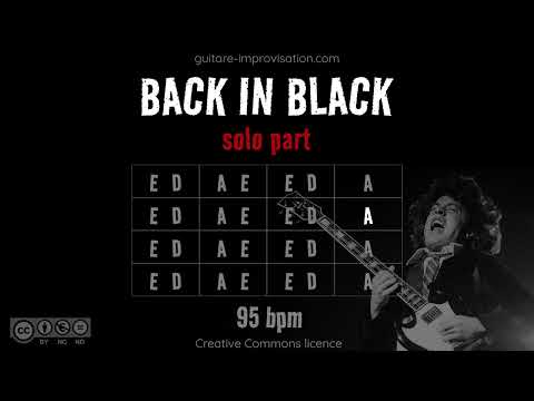 Back in Black (AC/DC) : Backing Track - solo part
