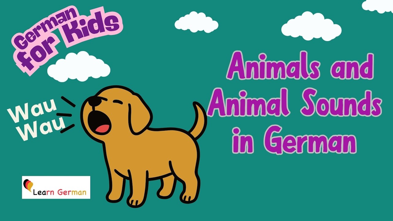 Learn German with Kids | Tiergeräusche | animal sounds | Learn German Vocabulary | Wortschatz