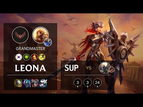 Leona Support vs Pantheon - KR Grandmaster Patch 12.3