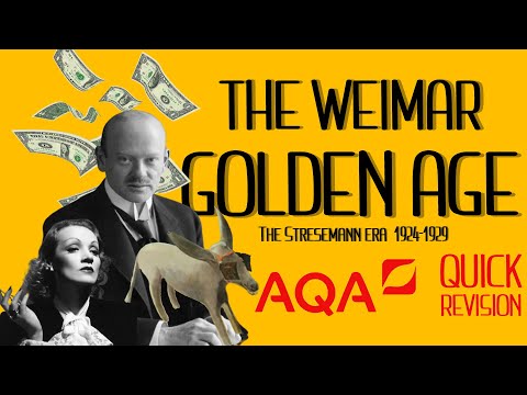 The Weimar Golden Age, The Stresemann era | AQA GCSE History Revision, Germany 1890–1945