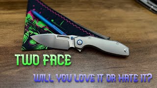 The Two Face pocket knife by Remette is an attention grabber