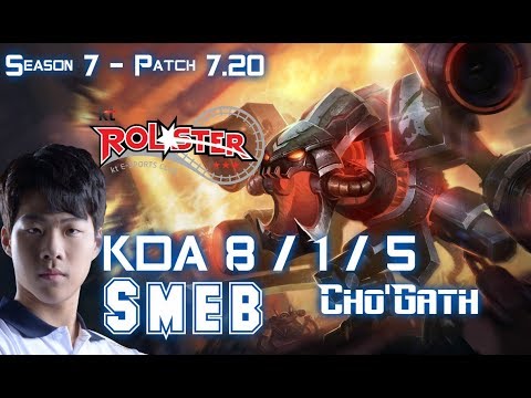 KT Smeb CHO'GATH vs JAYCE Top - Patch 7.20 KR Ranked