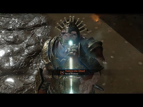 Middle-Earth Shadow of War : Orc catches arrow